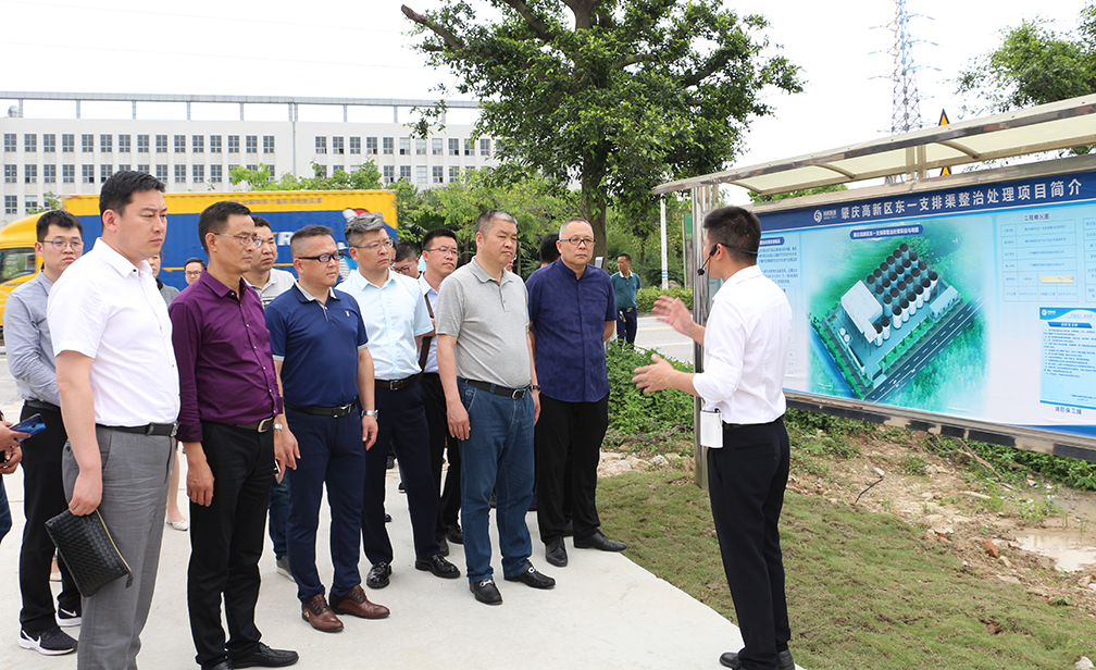 參觀肇慶高新區東一支排渠整治處理項目