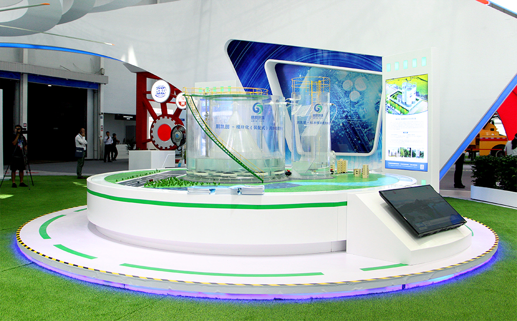 鵬凱模塊化(裝配式)污水處理系統(tǒng)沙盤