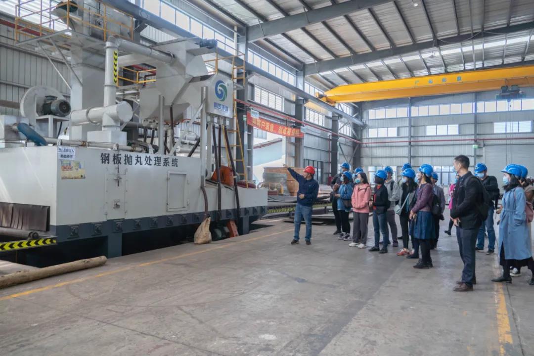 實(shí)地考察鵬凱環(huán)境生產(chǎn)基地(二廠)