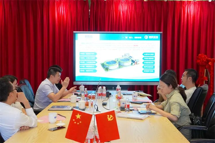 廣東省佛山市三水區投促局招商總監香志杰領導一行走訪調研鵬凱環境