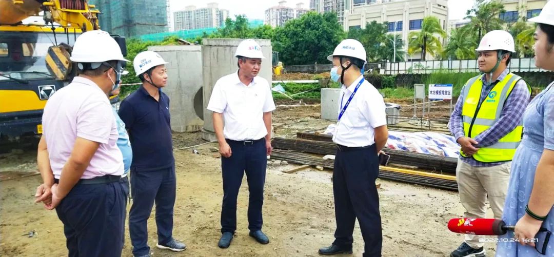 海口市水務局副局長曾衛華實地考察、交流詢問