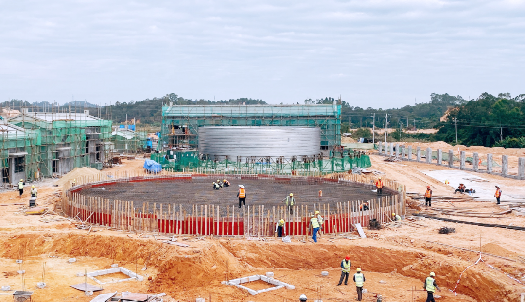 鵬凱圓-裝配式污水廠基礎施工